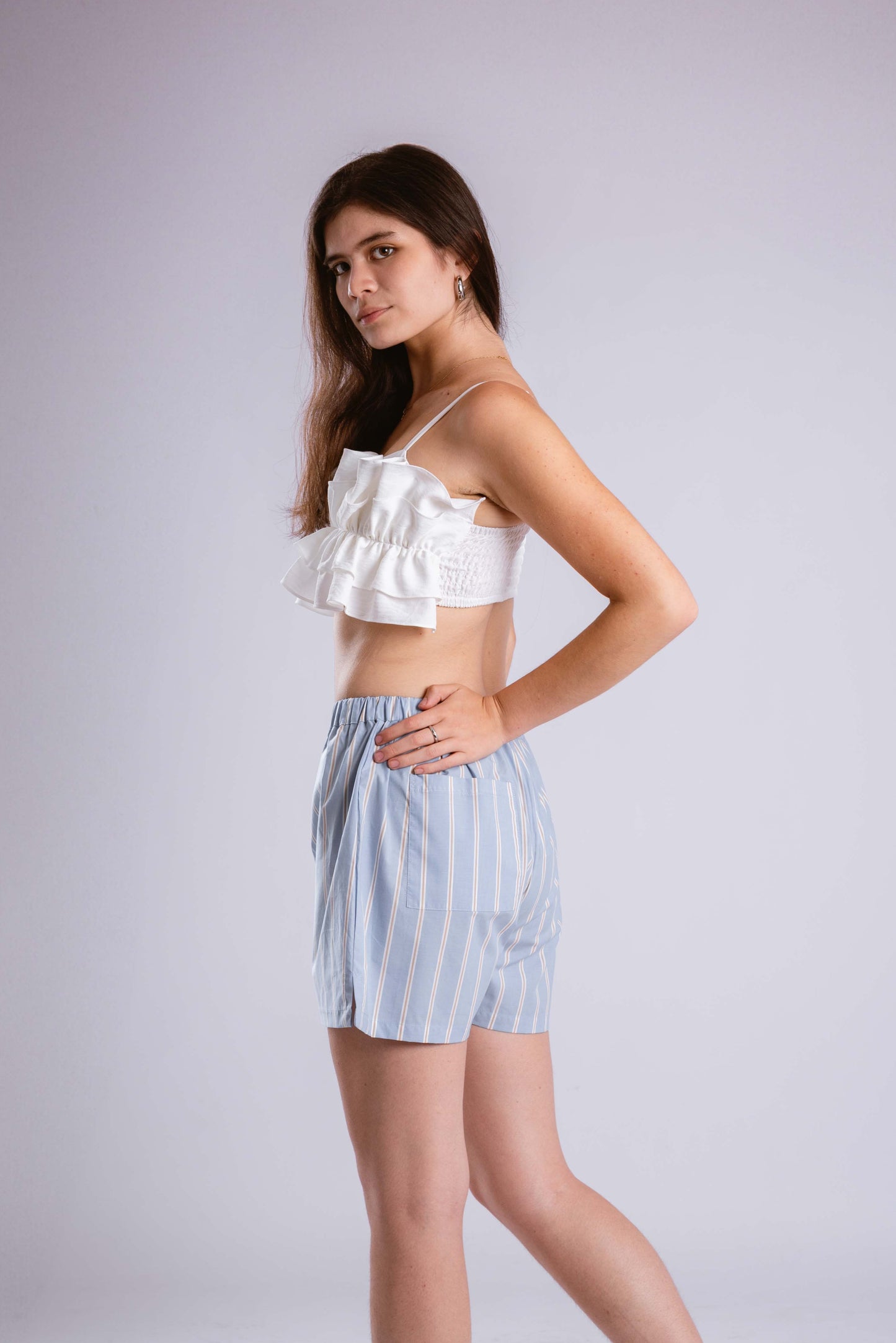 Mini Top Birdy Blanco