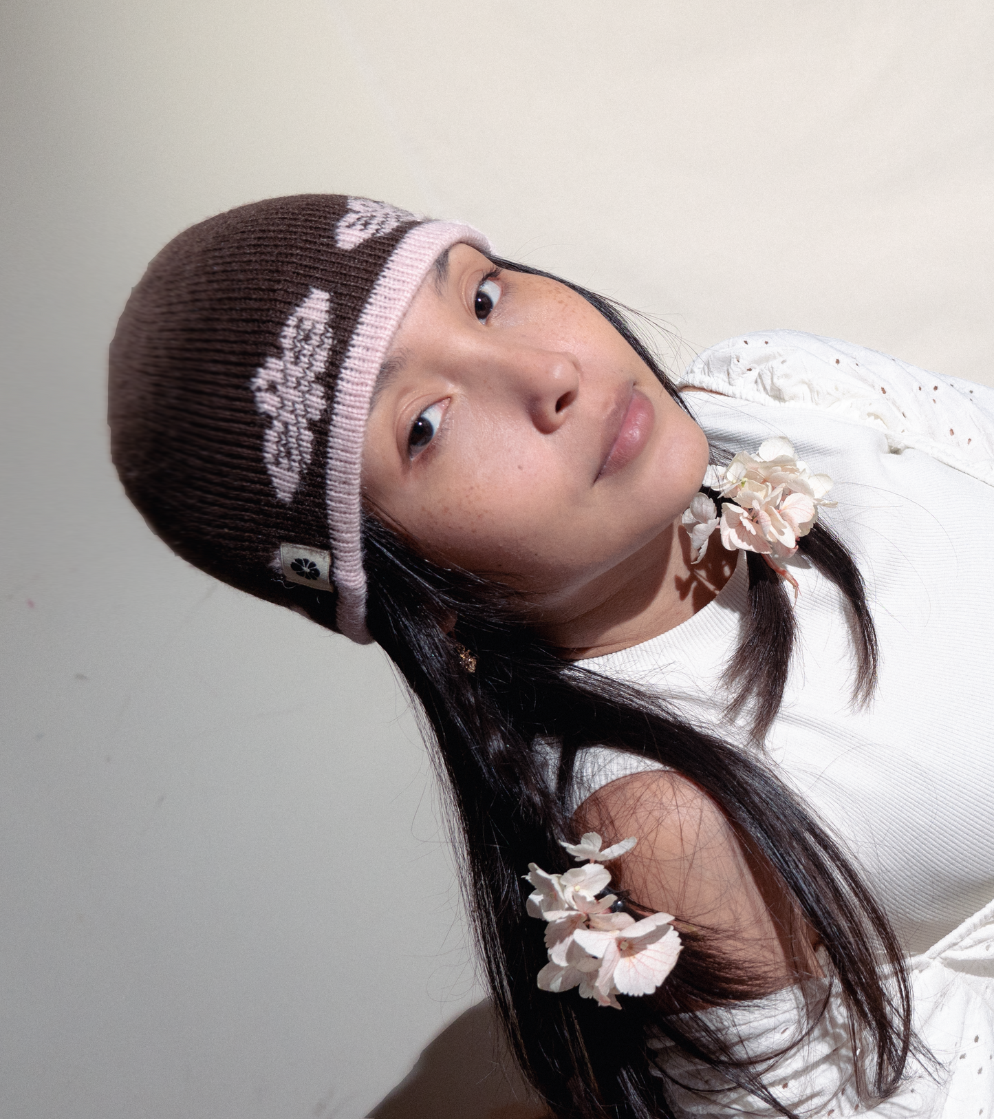 Orchid Beanie Chocolate