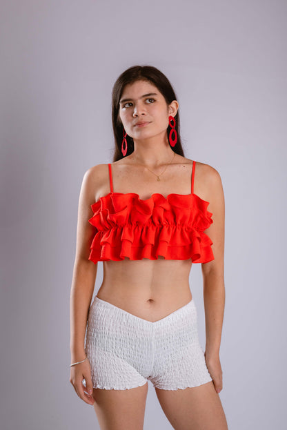 Short Betty con pretina en 'V'