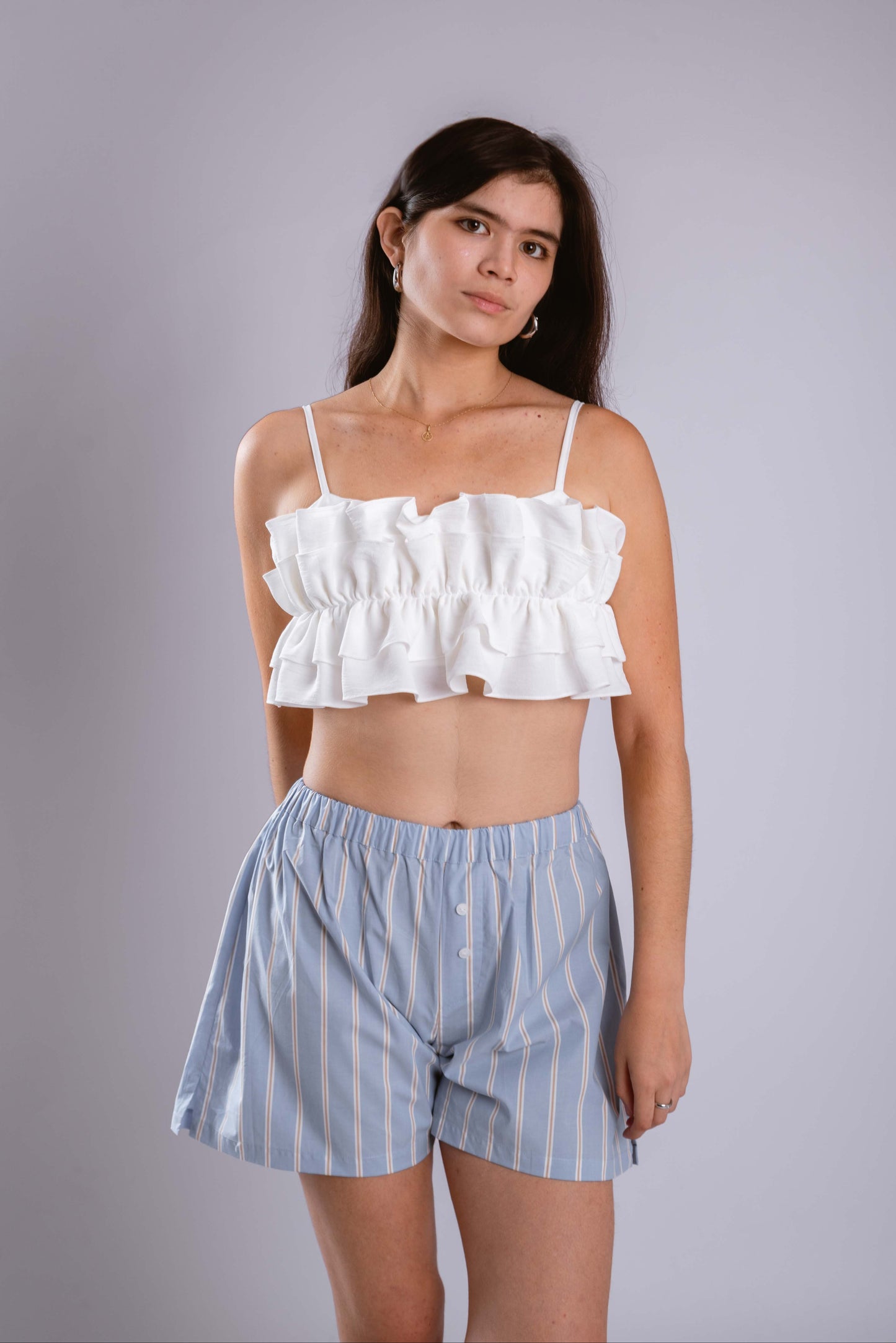 Mini Top Birdy Blanco