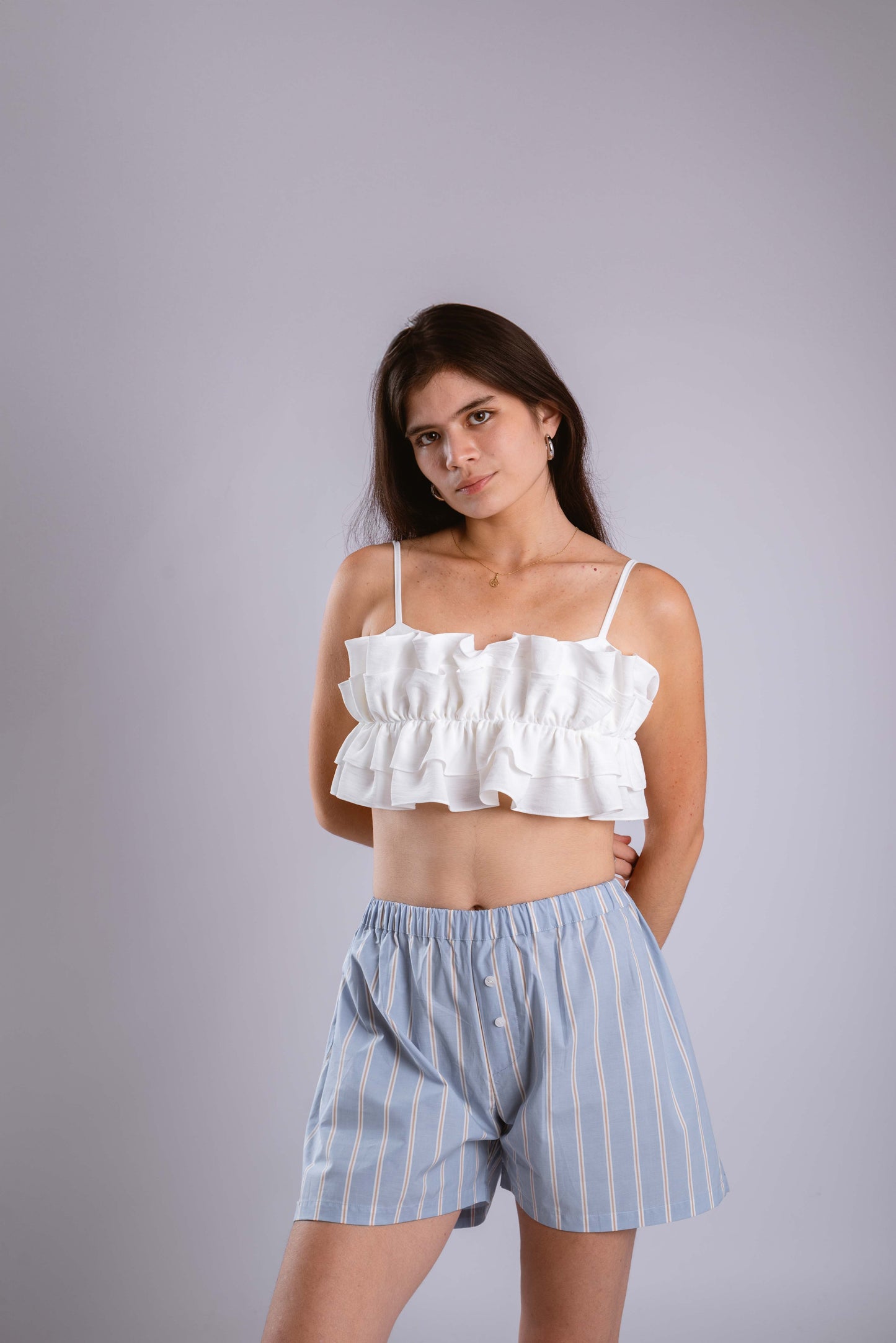 Mini Top Birdy Blanco