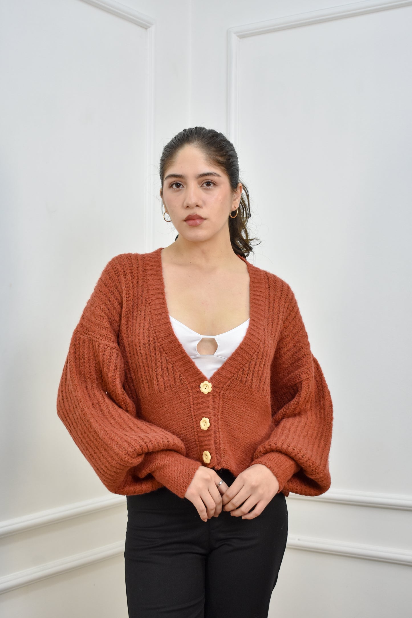 Cardigan Sofía Lacre