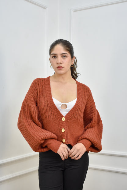 Cardigan Sofía Lacre