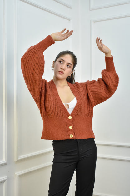 Cardigan Sofía Lacre