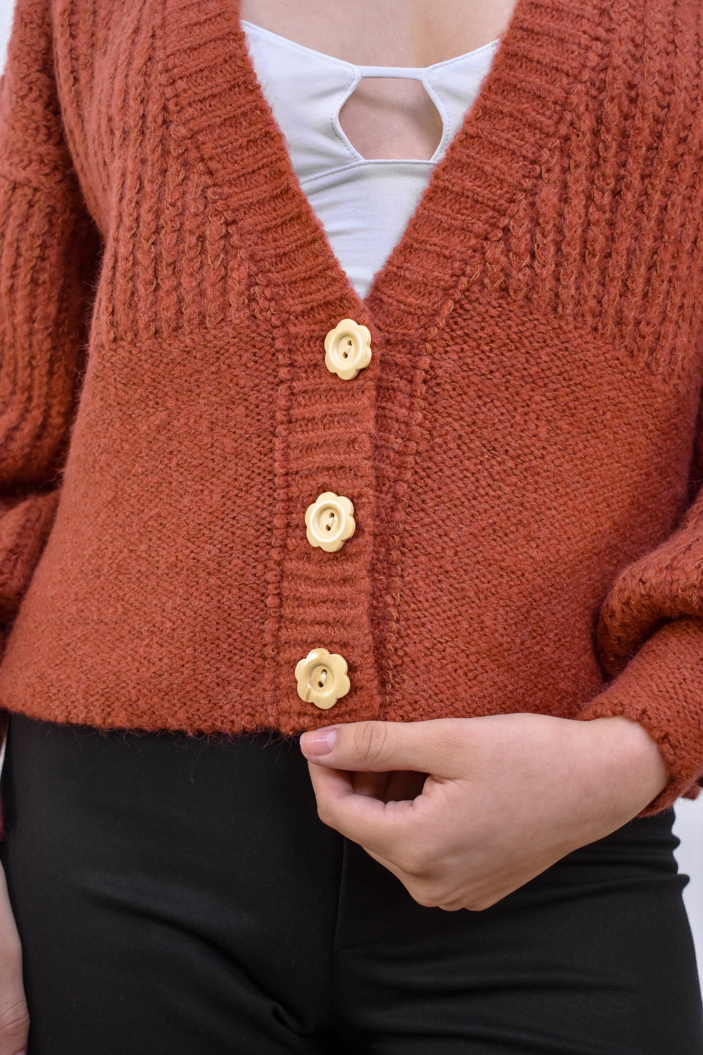 Cardigan Sofía Lacre