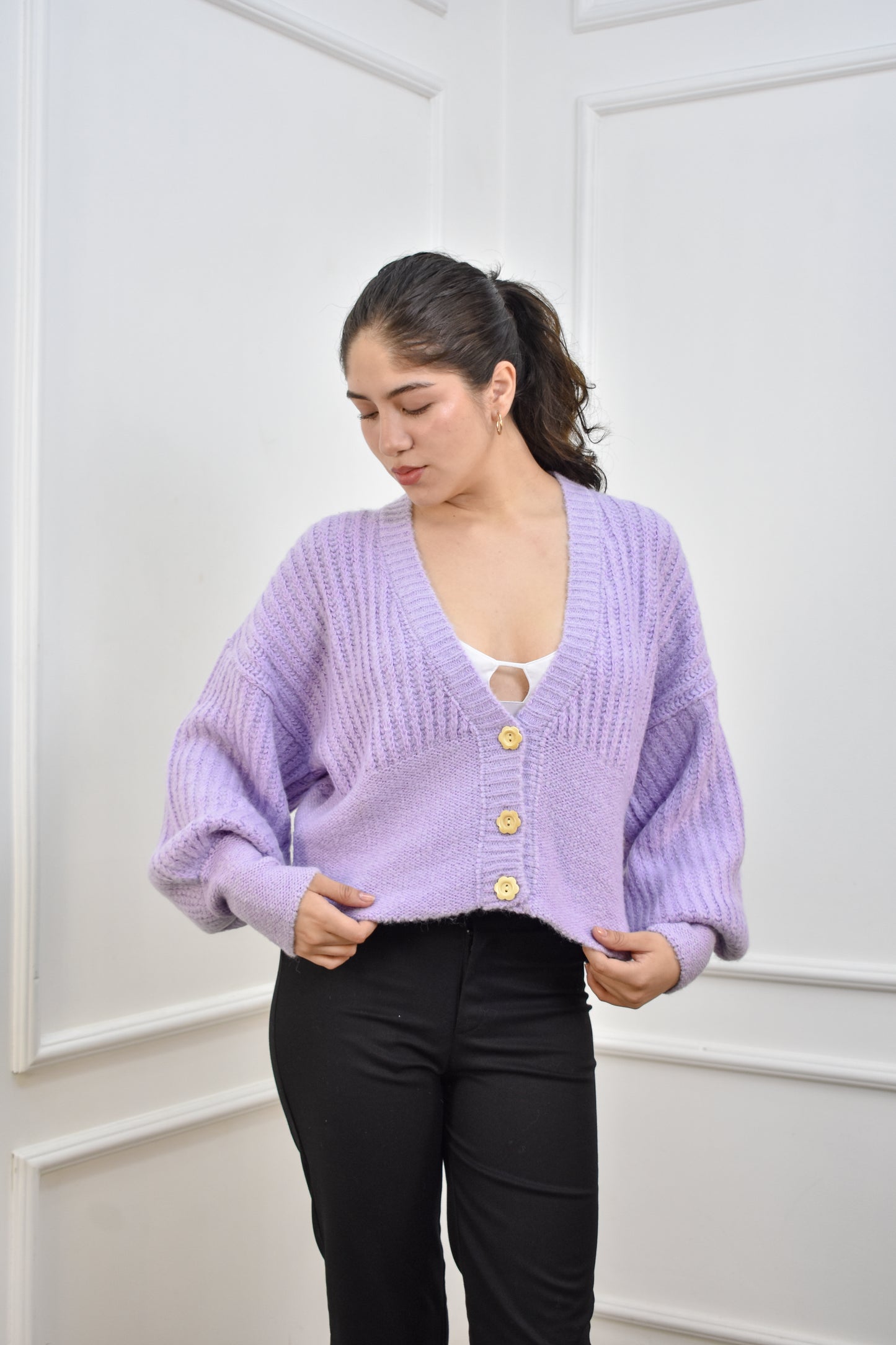 Cardigan Sofía Lila