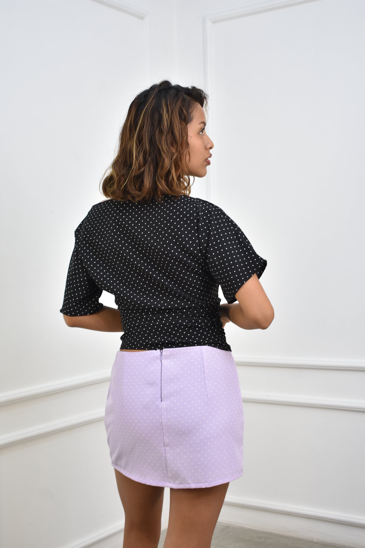 Mini falda Elisa Lila