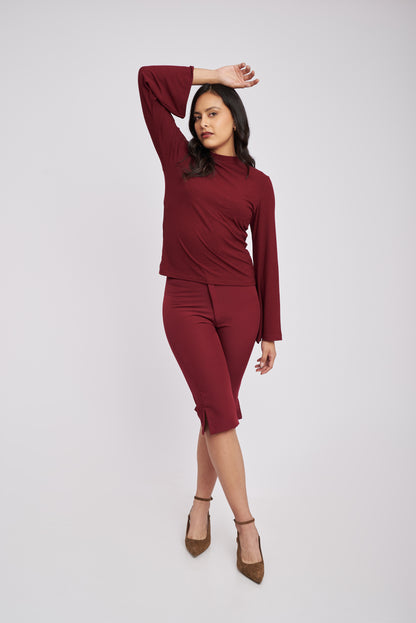 Capri Gia Burgundy