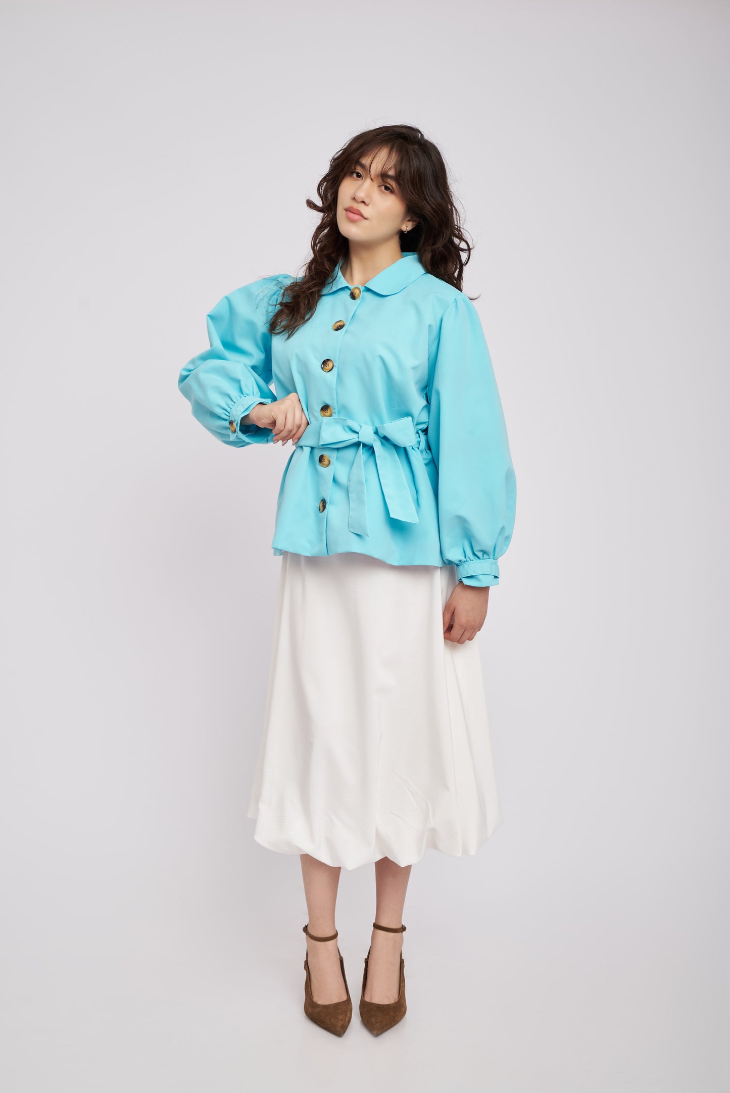 Trench Coat Margot Aqua
