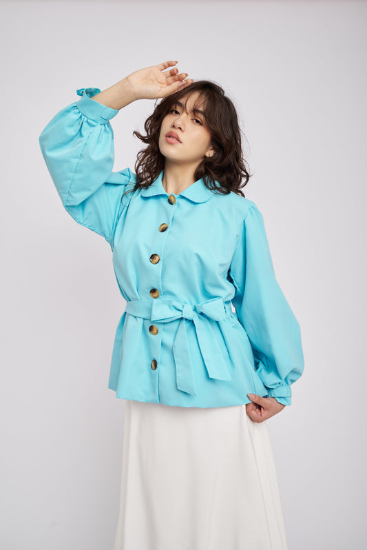 Trench Coat Margot Aqua