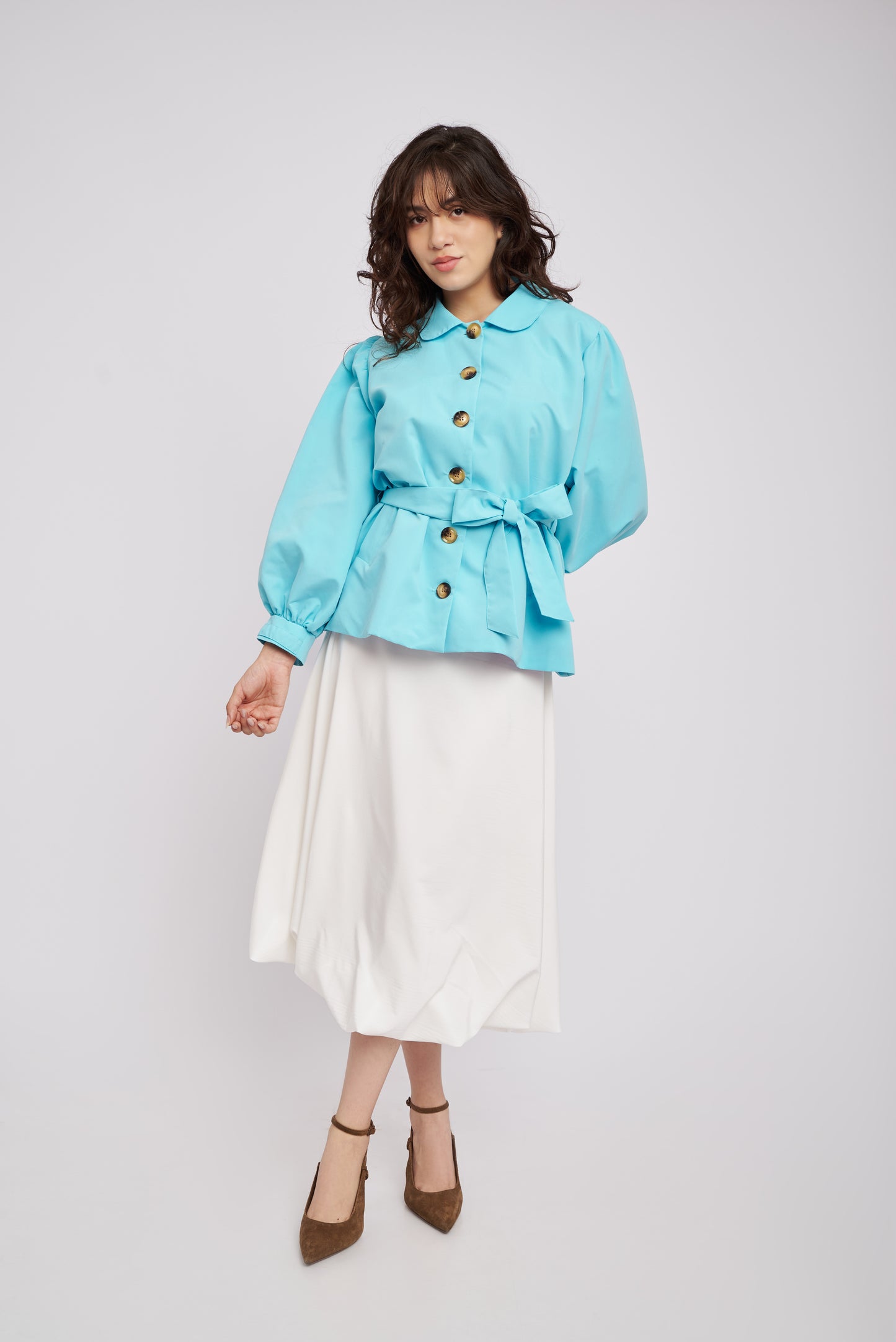 Trench Coat Margot Aqua