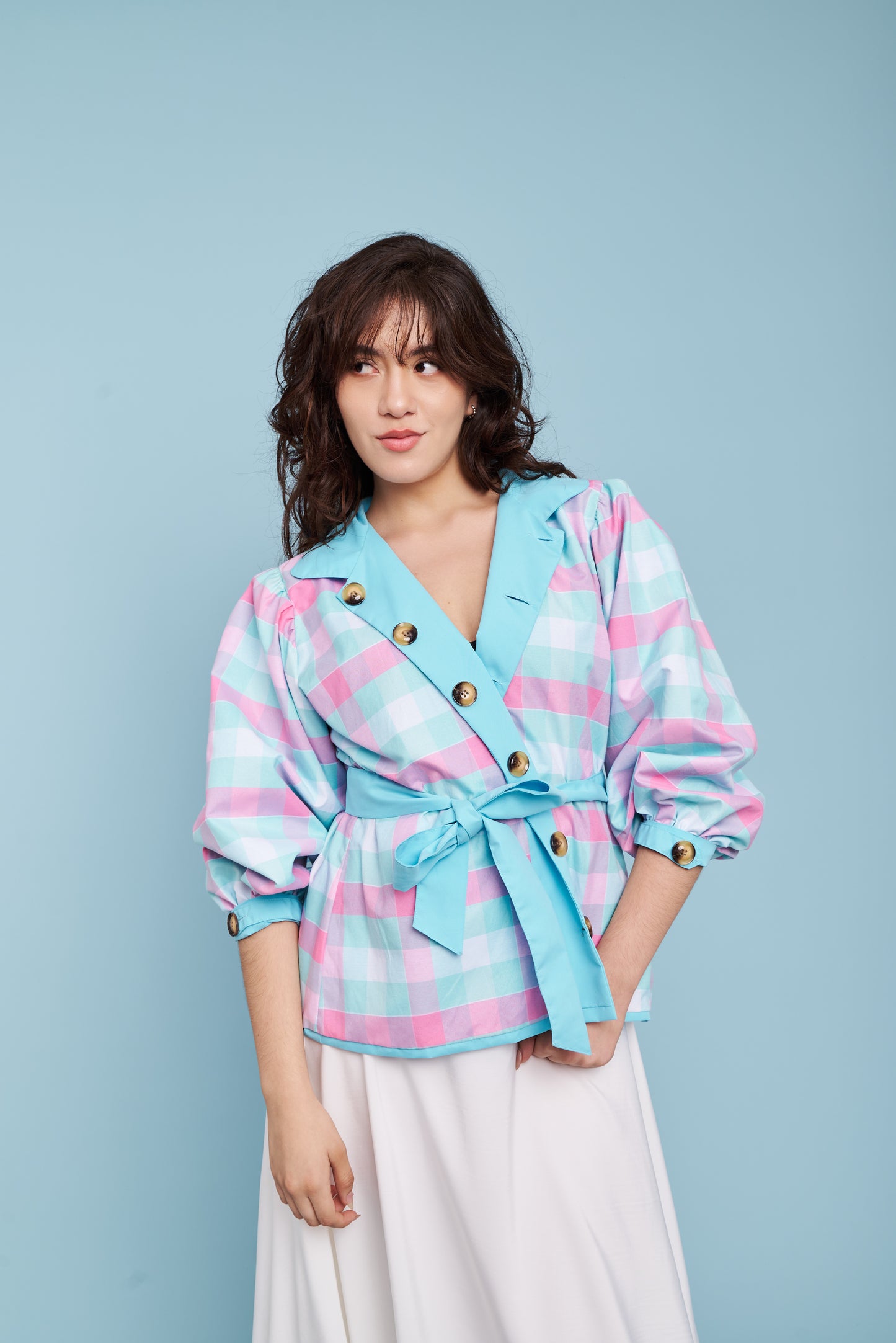 Trench Coat Margot Aqua