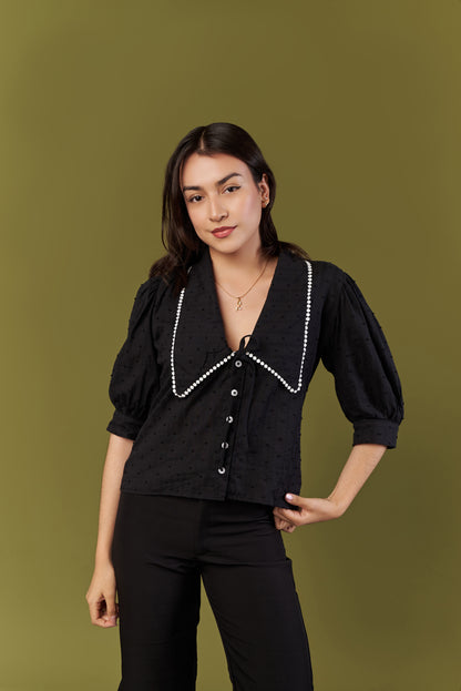 Blusa Camelia Trufa