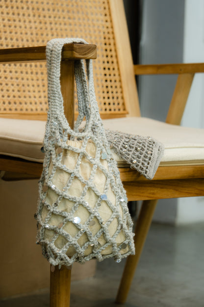 Bolso Casquette Plateado