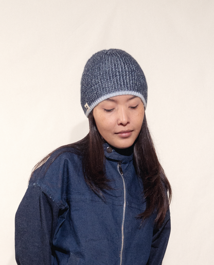Rib Beanie Azul